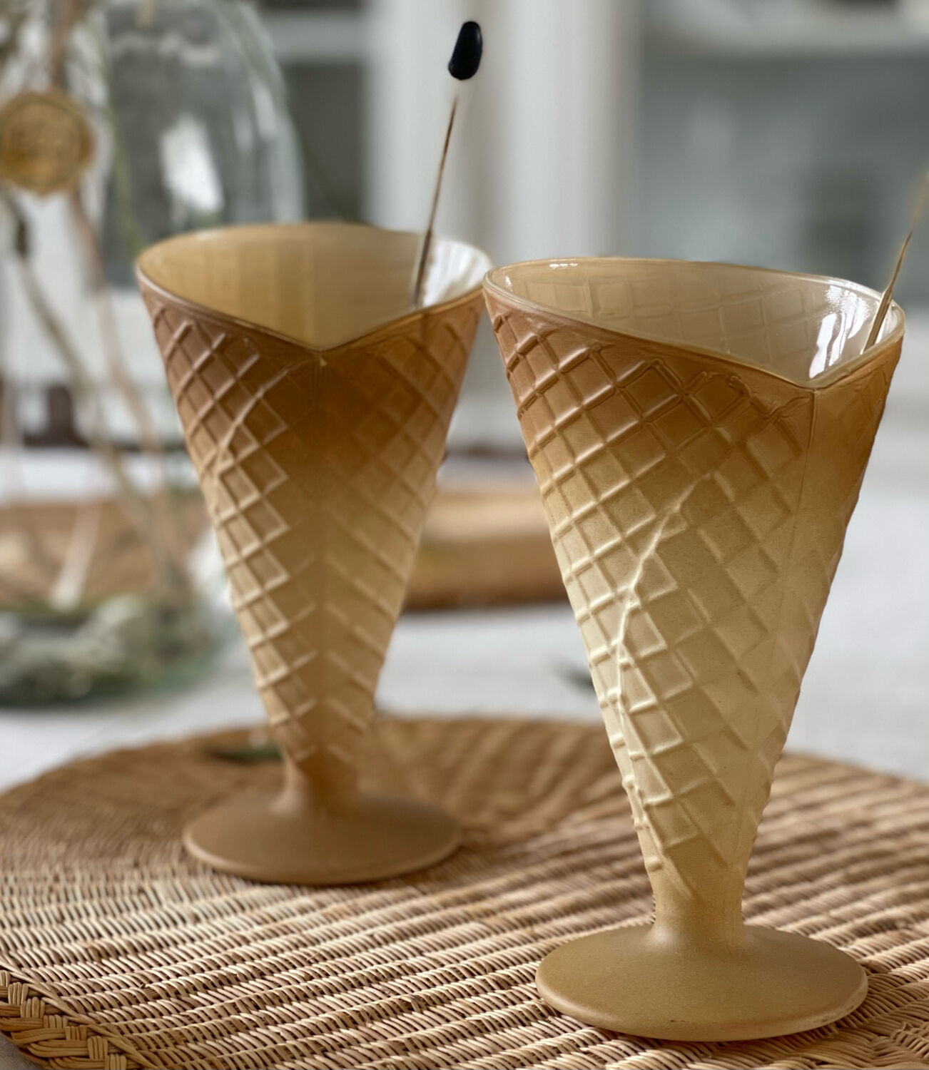 Set of 5 ice cream cups Italy 1960
