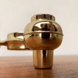 Modular atomic stackable metal candlestick by Quist, 1970s vintage.