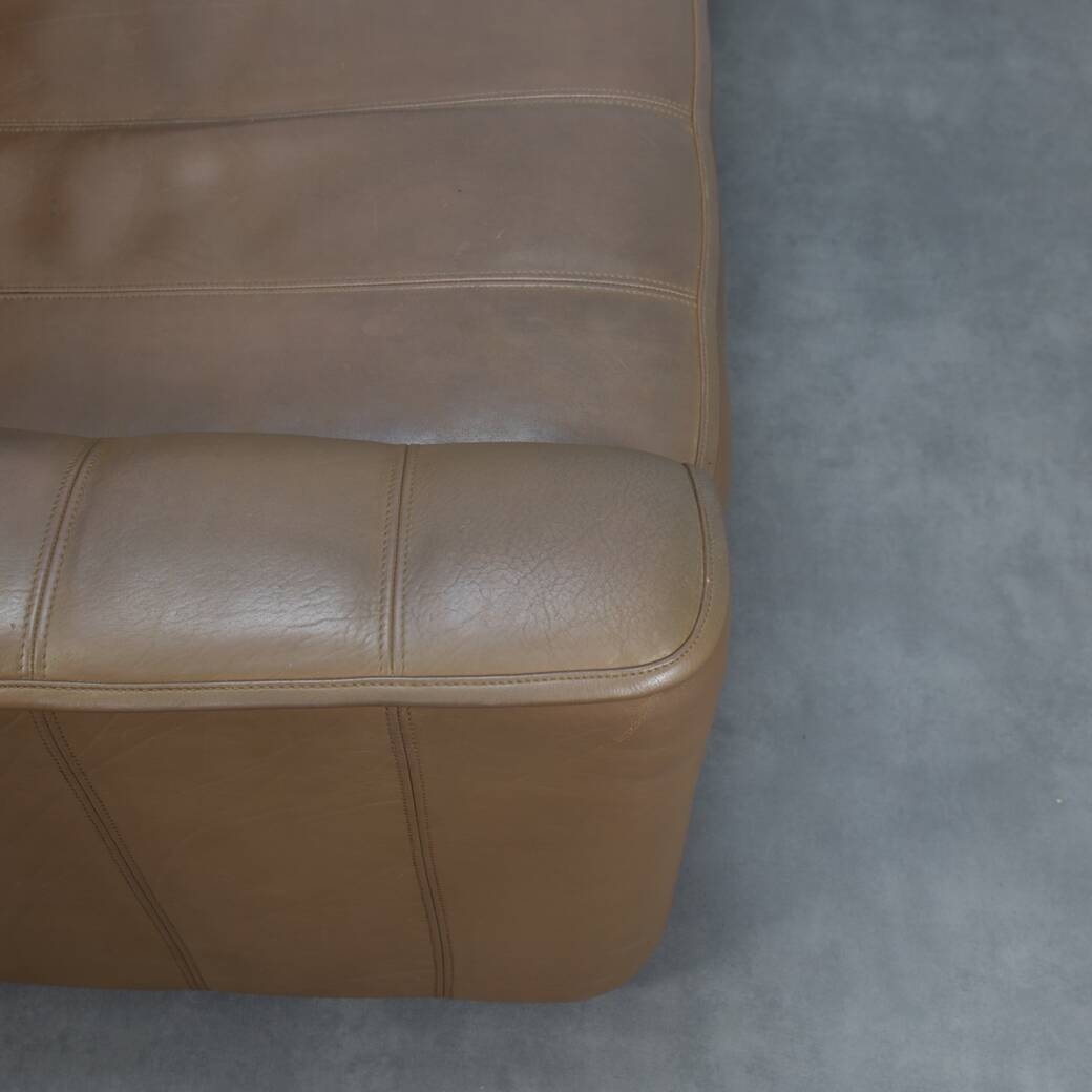 Canapé 3 places en cuir DS-44 de De Sede, Suisse des années 1970