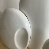 Série 3 vases vintage en céramique émaillée