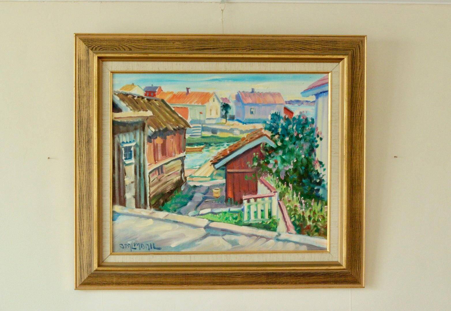 « Scène de village » de Bruno Palmdahl