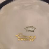 Limoges Blue Porcelain Candy Scene