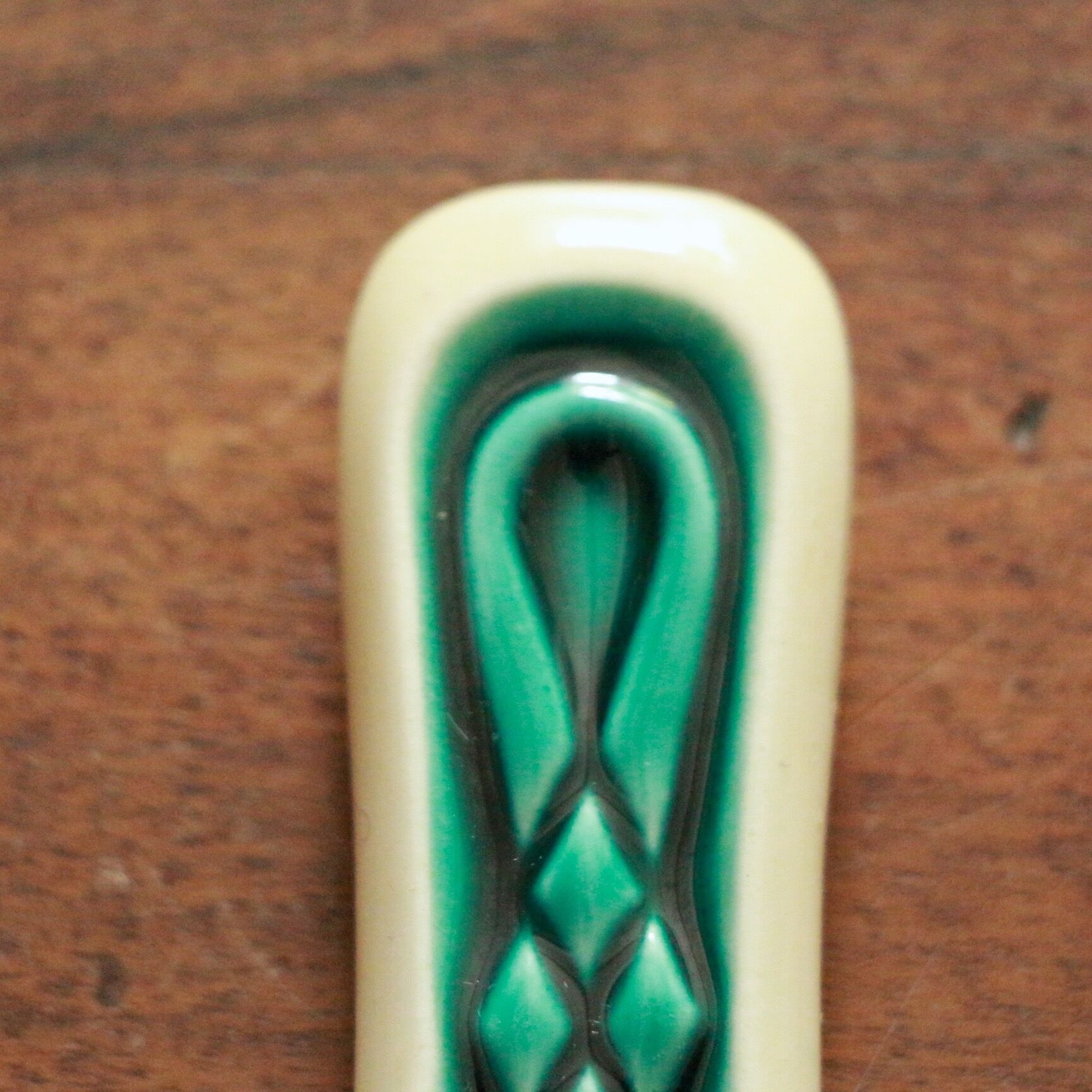 Porte-couteaux en céramique turquoise