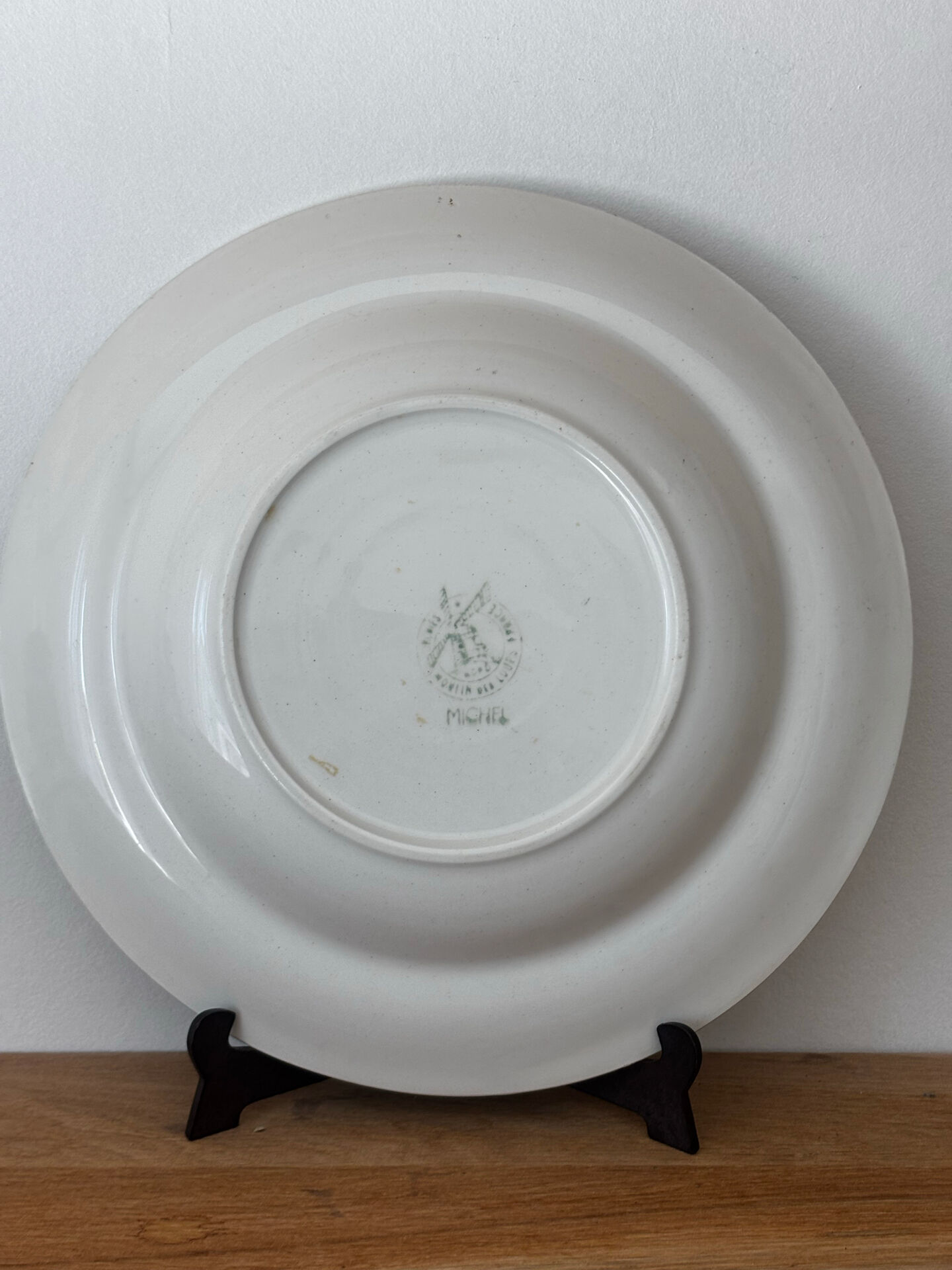 Ancienne assiette creuse Moulin des Loups Michel