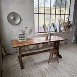 Monastery-style farmhouse table, pine, 210cm