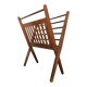 Vintage wooden folding magazine rack