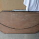 Bevelled mirror in wrought iron 92x48cm