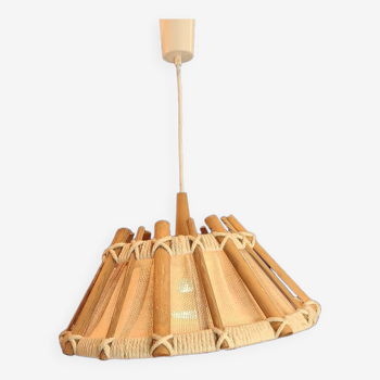 Suspension in wood and fabric, 1960s
