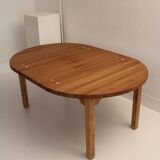 Scandinavian round extendable table by Tage Poulsen