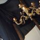 Bronze chandelier "framon" with 9 lights.