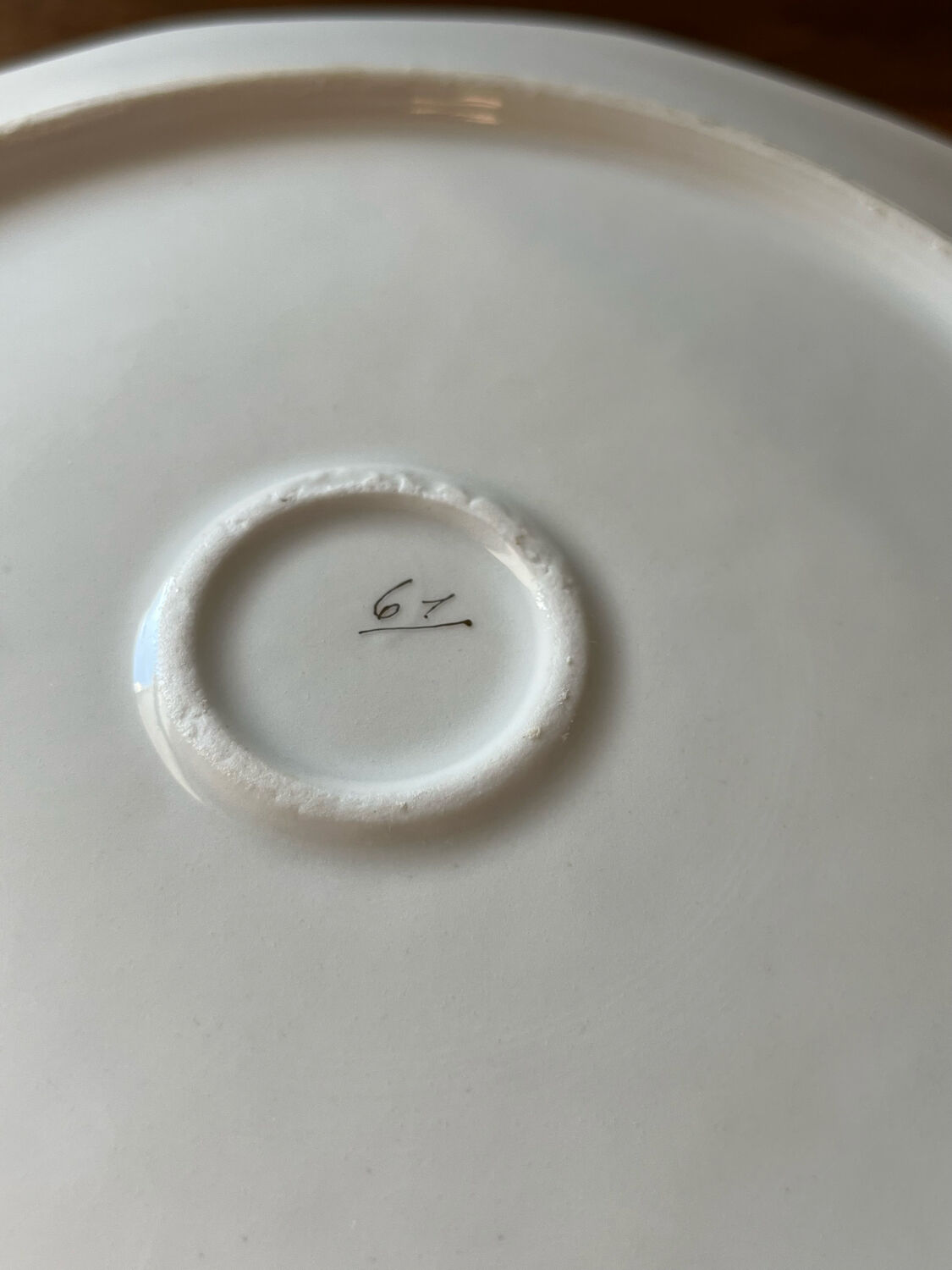 Porcelain serving plate