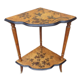 Etagère d'angle en bois peint