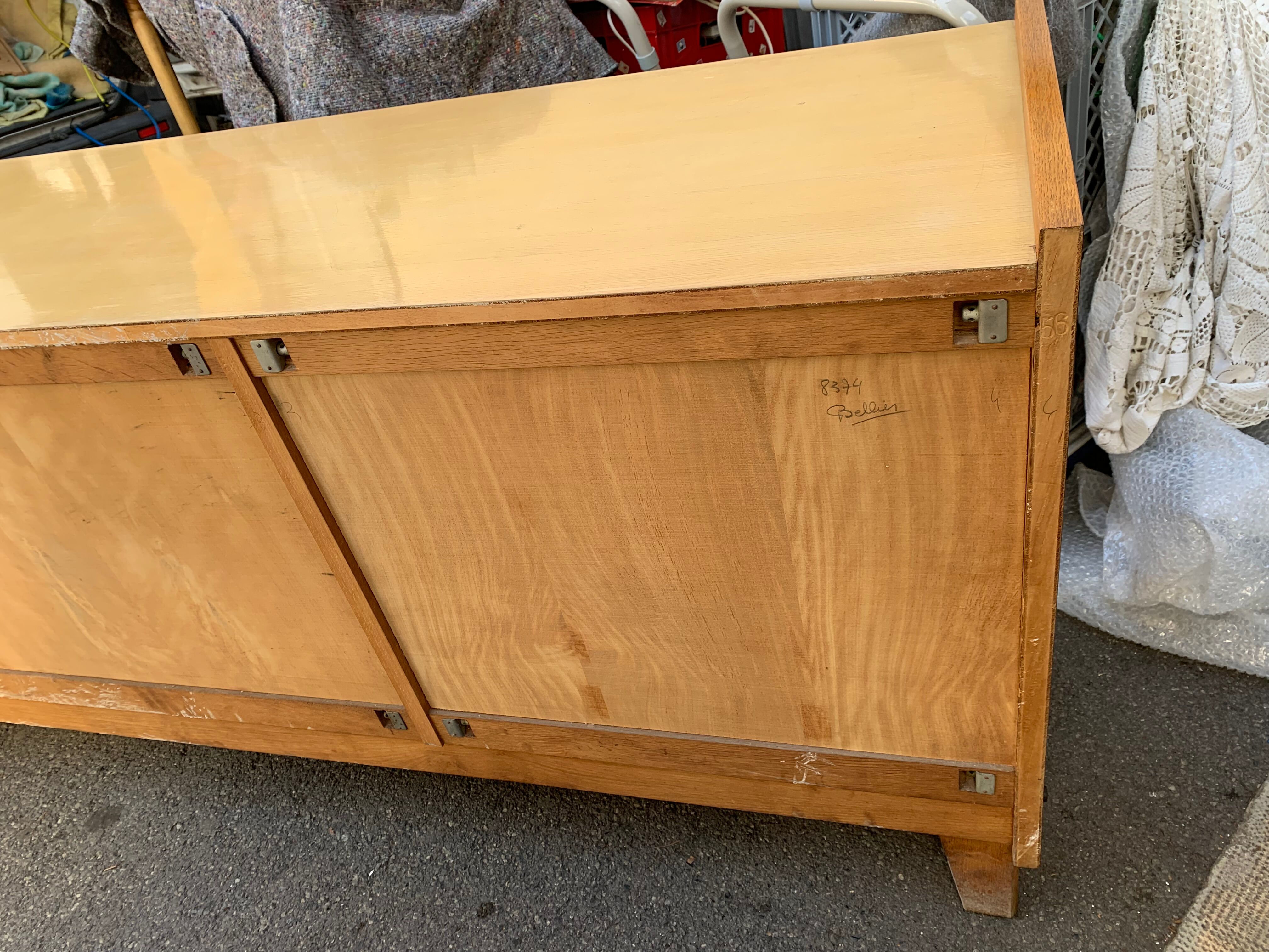 Vintage ash sideboard from the 1950s