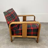 Art Deco wooden armchair from the 1930s