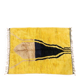 Handmade yellow Berber rug, size 160 x 240 cm