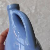 Blue ceramic liquor bottle
