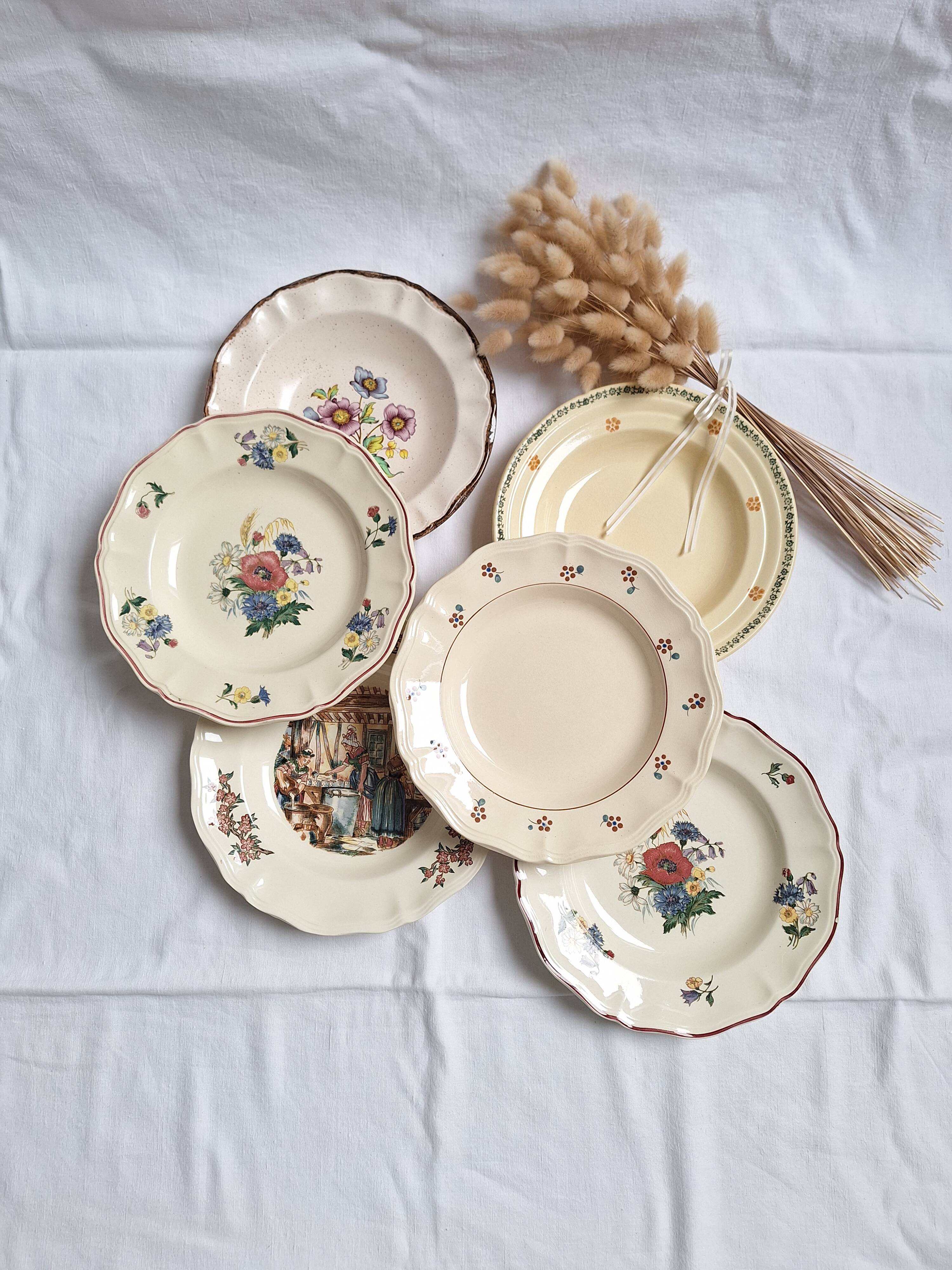 Vintage soup plates