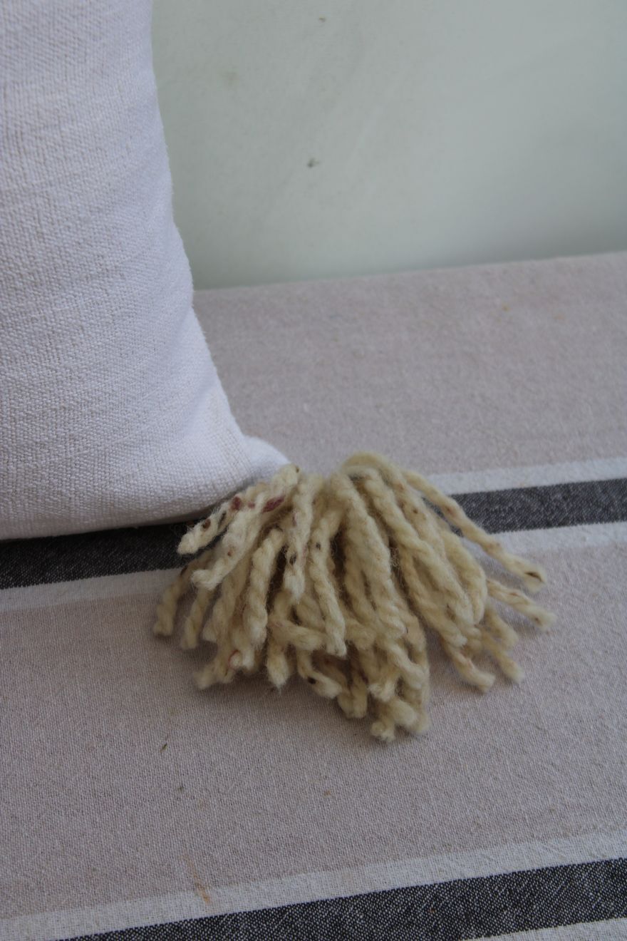 Linen and cotton cushion