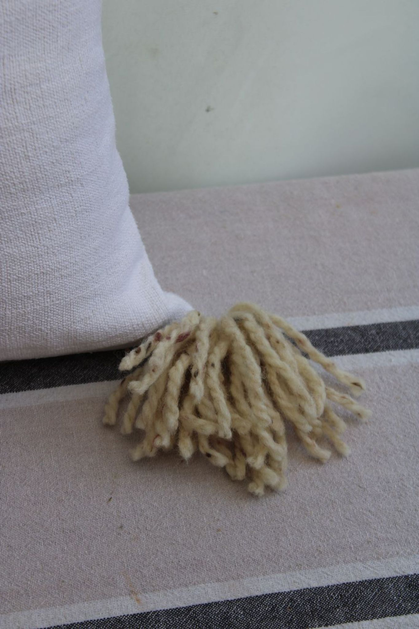 Linen and cotton cushion