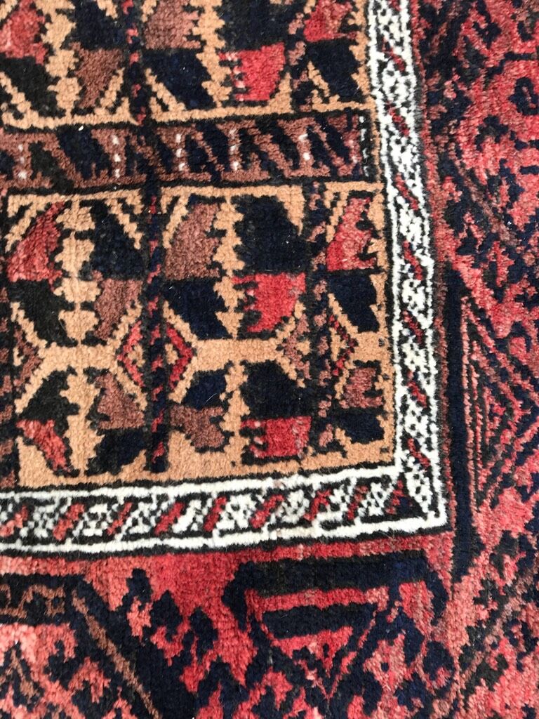 Tapis ancien Turkmen afghan Belutch laine 162x90 cm