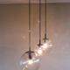 RAAK Lustre Amsterdam with three "Bubbles" pendants - Mid-century design