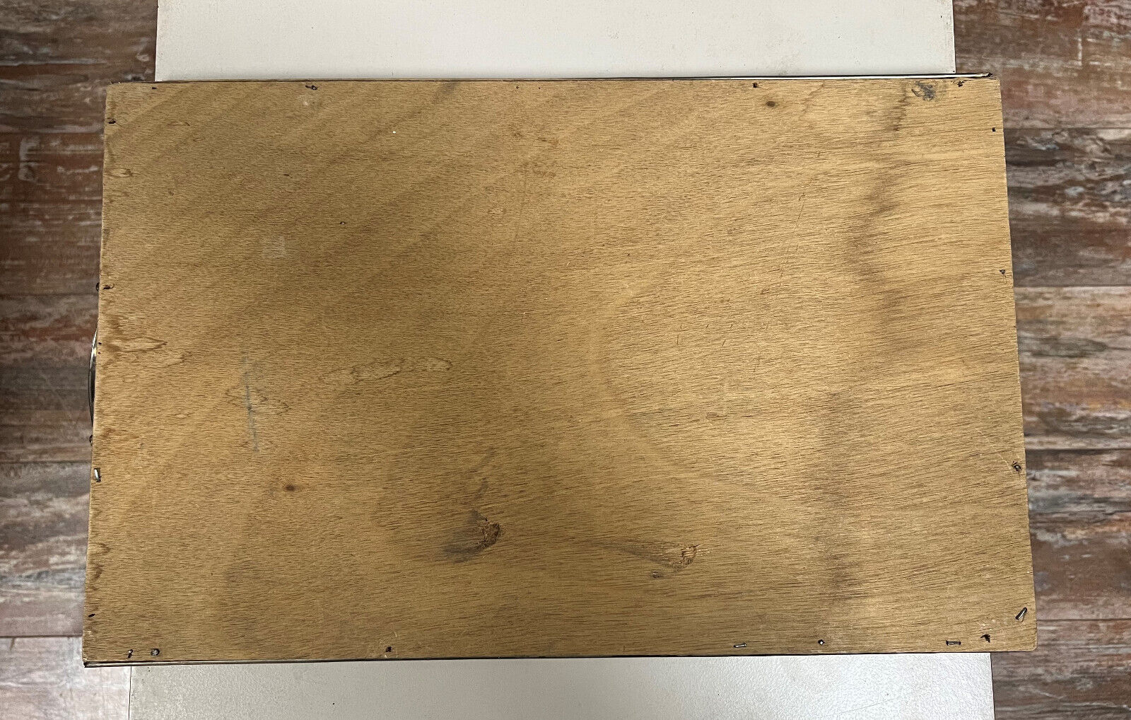 Art deco period serving tray with decoration fixed under glass