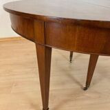 Swiss Biedermeier Extendable Dining Table in Walnut and Brass, 1820s