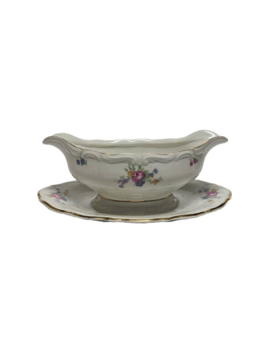Art Deco gravy boat from Tielsch / Walbrzych, Poland, 1950s