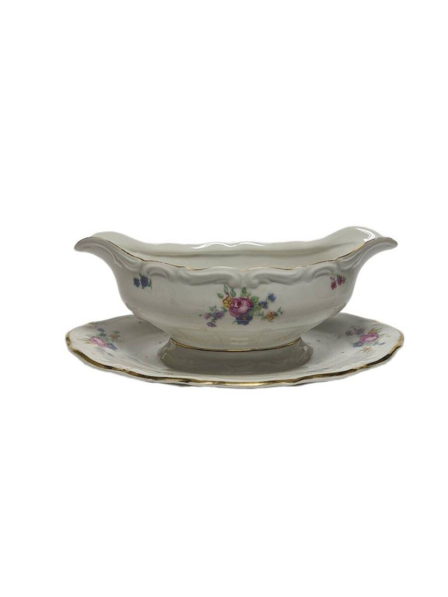 Art Deco gravy boat from Tielsch / Walbrzych, Poland, 1950s