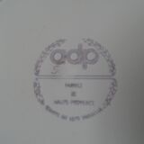 11 Plates decor plants , faience "'a d p" Haute Provence.