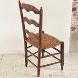 Low straw chair country style