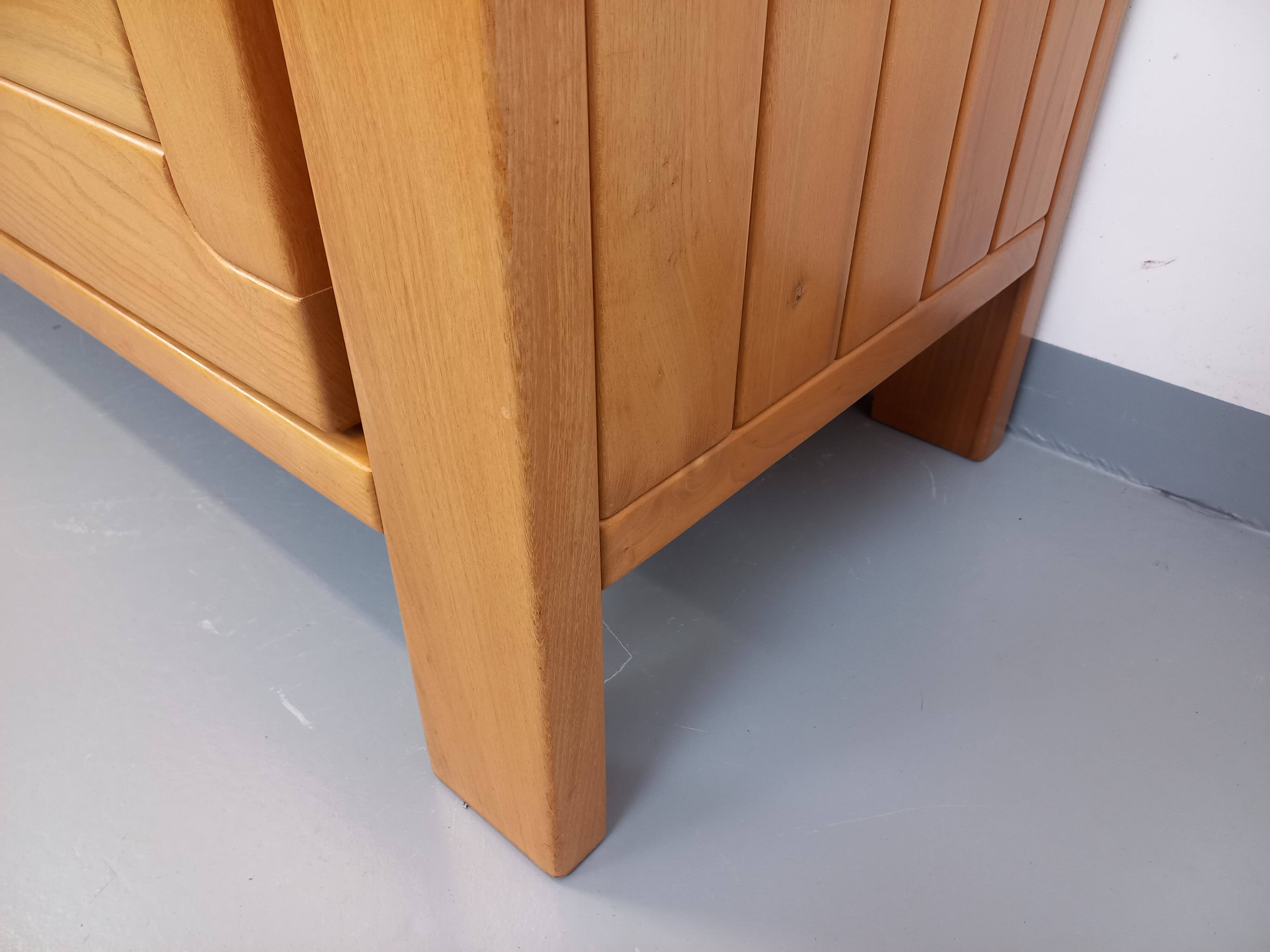 Vintage Maison Regain elm wardrobe from the 70s and 80s