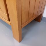 Vintage Maison Regain elm wardrobe from the 70s and 80s