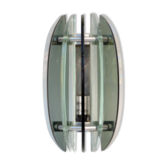 Vintage glass wall lamp from Veca Italy
