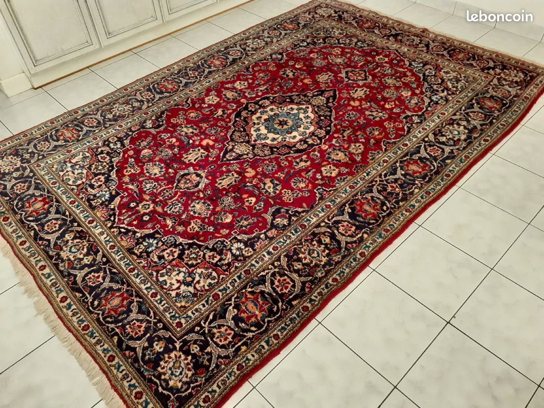 Handmade persian keshan rug 300×202 cm