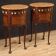 Pair of French inlaid bedside tables