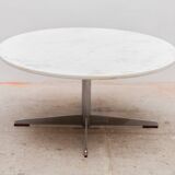 Mid-Century Marble Round Coffee Table, 1960s