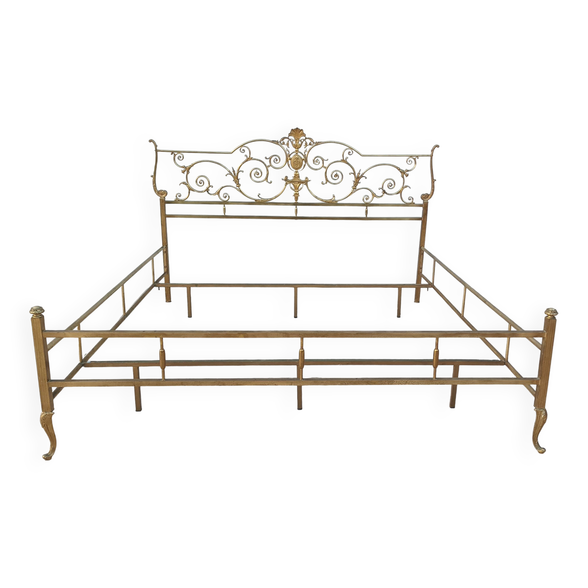 Louis XV brass bed