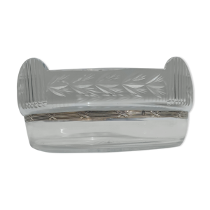 Compotier en cristal taillé et