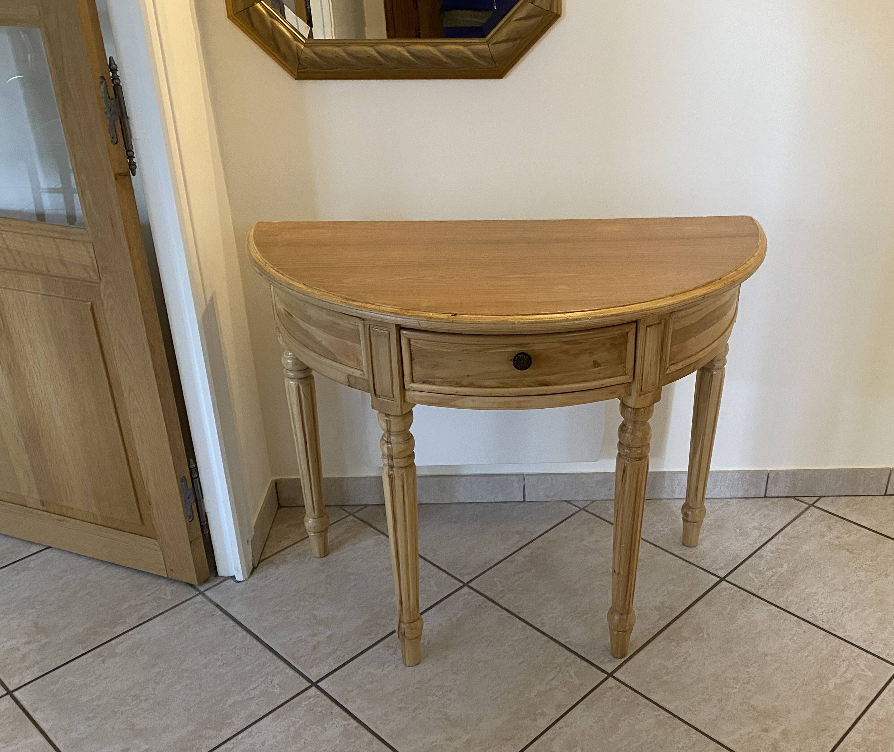 Console entree demi-lune