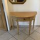 Half-moon entryway console