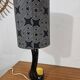 Lampe céramique vintage forme libre Jaune et Noir