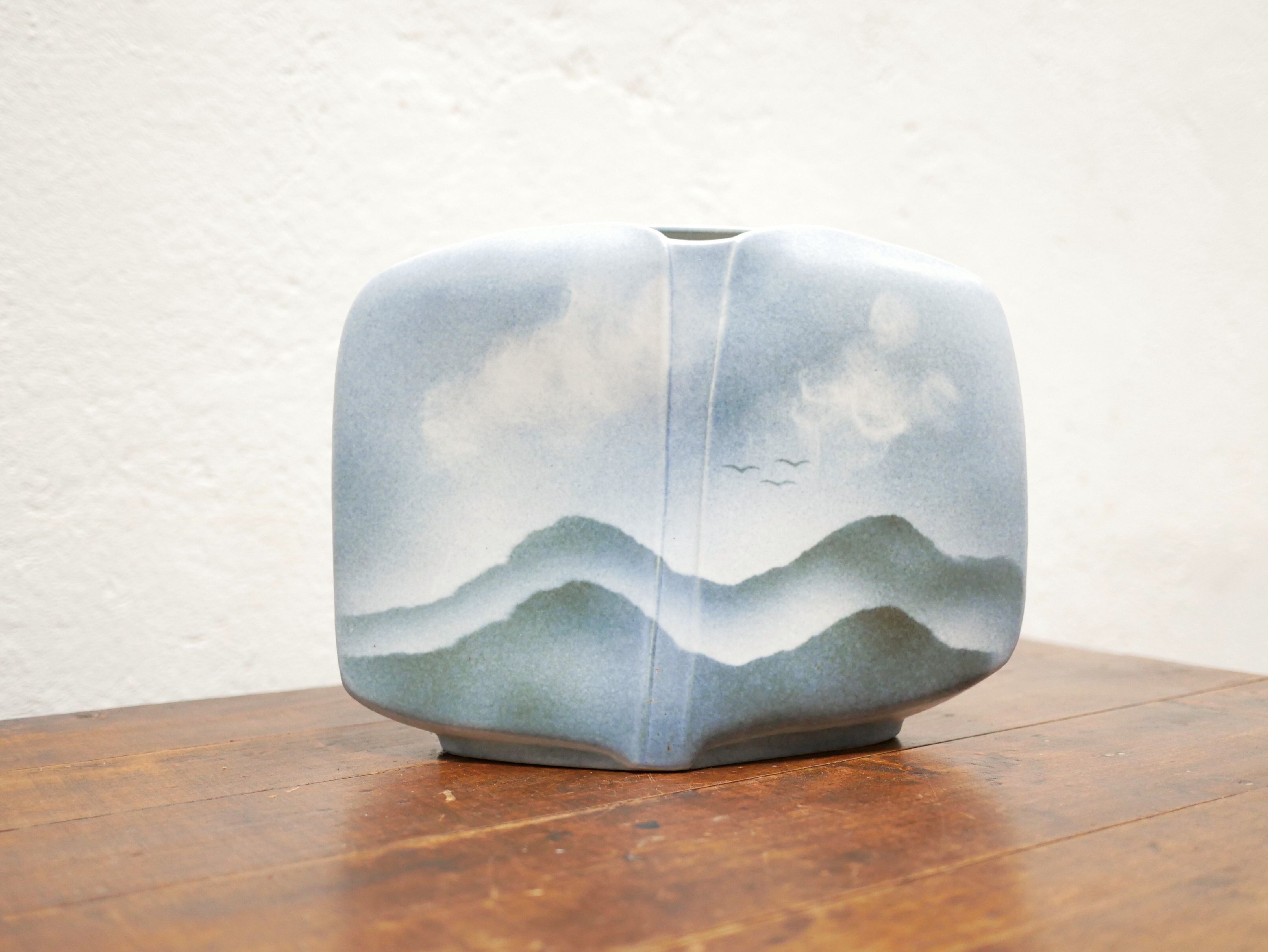 Vintage ceramic vase by the Virebent manufacture