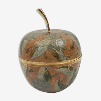 Brass box apple shape