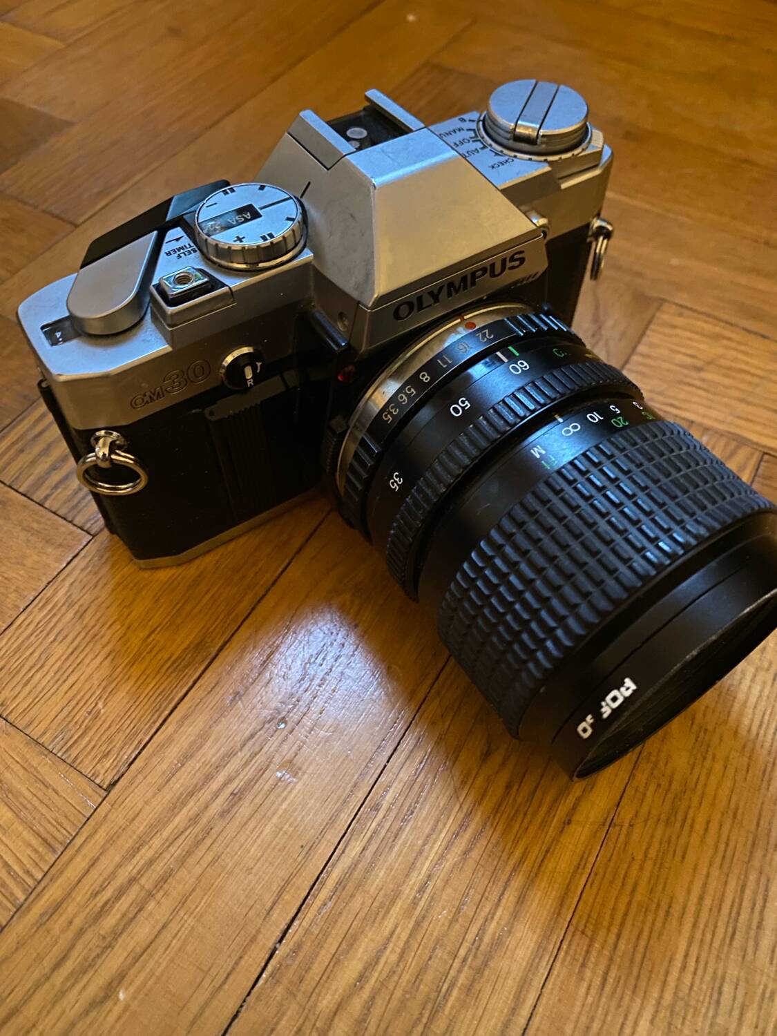 Olympus OM 30 film camera