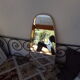 Ancient oval mirror 60s - 66x32cm