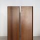 Vintage Container and Chest of Drawers Set in Wood and Leather by Afra & Tobia Scarpa for Maxalto, Italy, 1970s, Set of 2