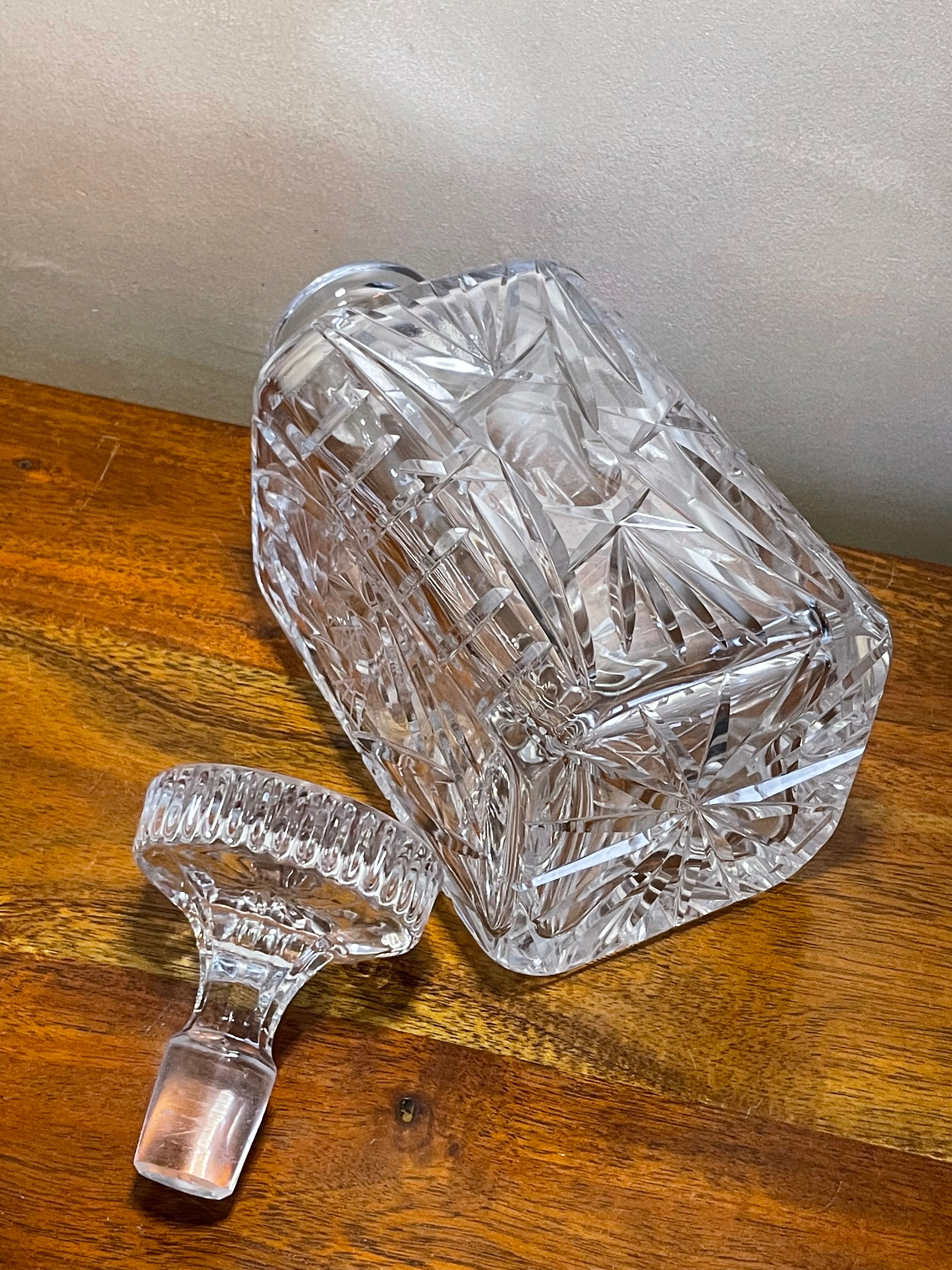 Carbed glass decanter