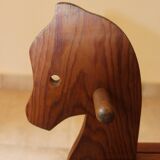 Vintage wooden rocking horse