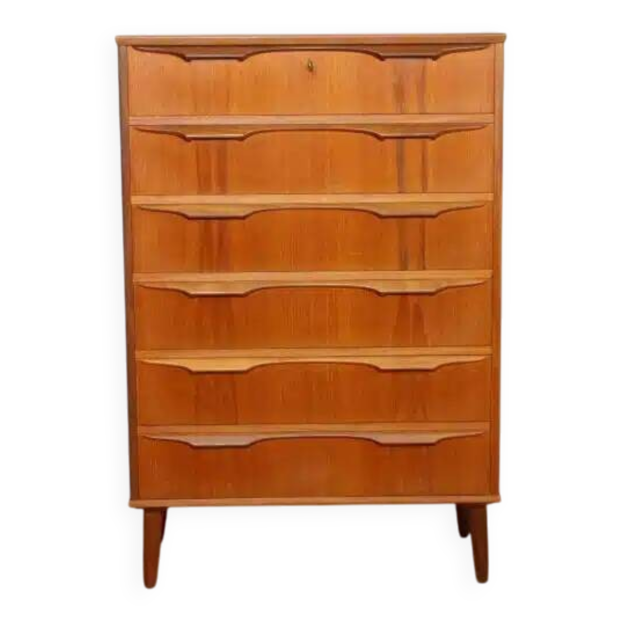 Vintage Danish chest of drawers | Teak | 6 drawers | 122 cm